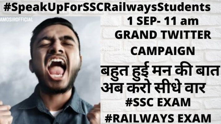 Ranjeet62109657's tweet photo. #speakupforSSCRaliwaystudents Dear central government and the state governments , this is not a party led protest , This is the frustration coming out from students , if you will not understand the situation now then be ready, the roads will b flooded with students in coming days https://t.co/U6fHMBVsVF