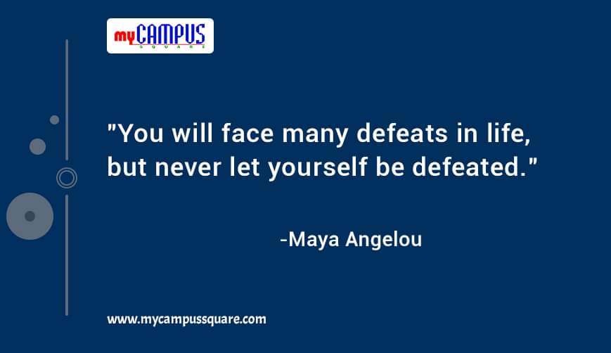 milligramit's tweet photo. "You will face many defeats in life,
but never let yourself be defeated."

-Maya Angelou https://t.co/6PSieKdzi0