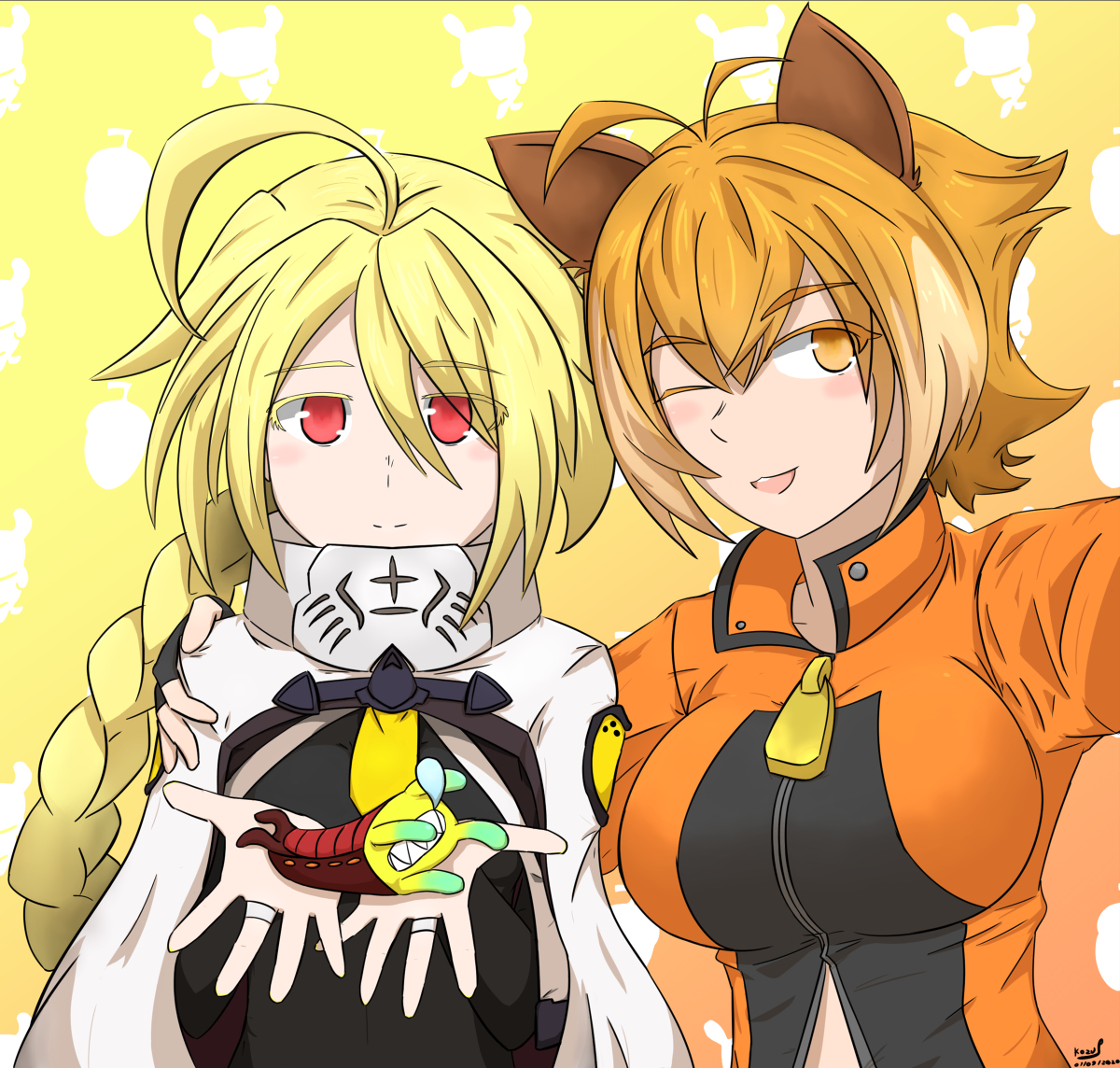 Kozup Lambda And Makoto Fanart Blazblue L 11 Lambda 11 ブレイブルー マコト ナナヤ Makoto Nanaya T Co Ybqn9mftts