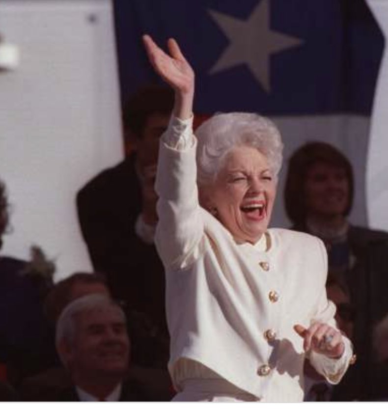 Happy Birthday, Ann Richards! 
Make Ann proud, Texas!
Vote everyone if these assholes out of office. 