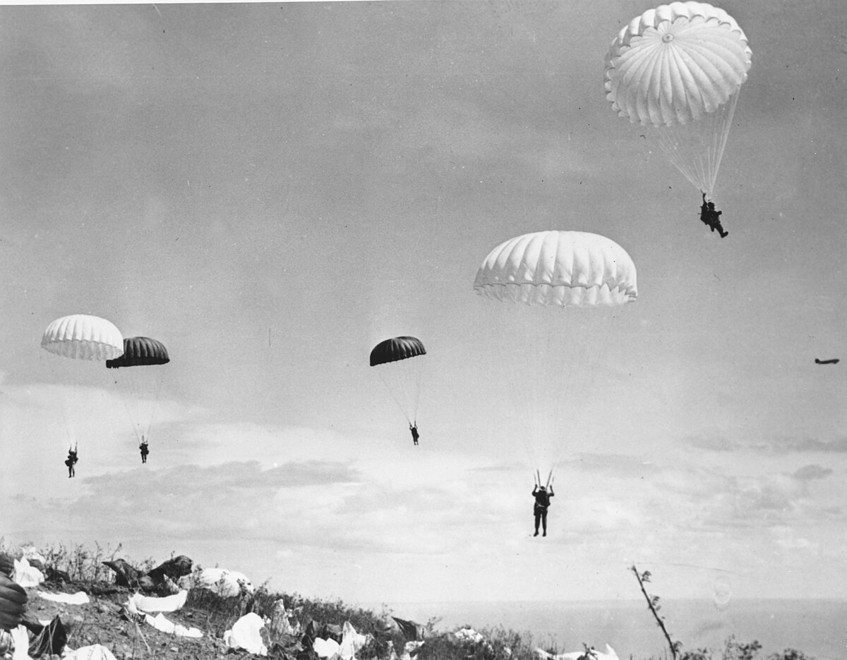 5 of 23Some airborne paratroopers landed on the cliff rather than topside resulting in casualties.