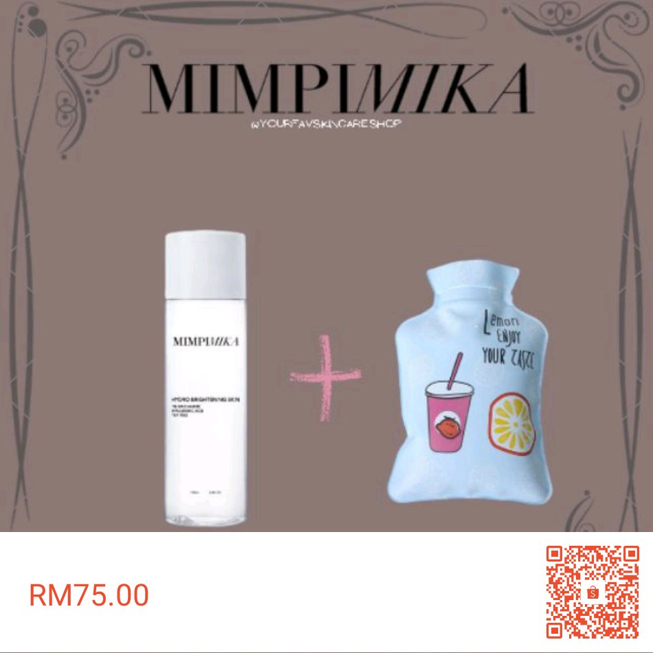 Check out [FREEGIFT WARM BAG] HYDRO BRIGHTENING SKIN MIMPIMIKA for RM75.00. Get it on Shopee now!  https://shopee.com.my/product/46916403/6039531783?smtt=0.0.6  #ShopeeMY