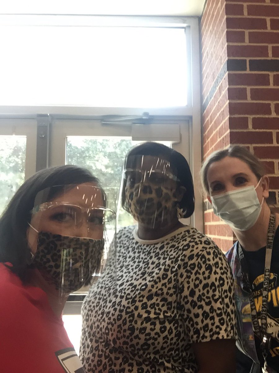 AmyReed74's tweet photo. It’s college week!  We are “wild” about our future in animal print @ClarkMSCougars ! Lovin’ lunch duty with @EldredgeCaitlin and @lcduffey ! https://t.co/5IrwAGdsqv