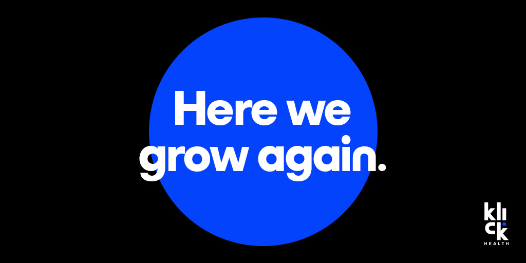klickhealth's tweet photo. Klick continues to grow and evolve. We're #hiring for a multitude of exciting roles. Is your next career move among them? Find all open opportunities here: https://t.co/m5IzopAlip https://t.co/Qy2DVQp7zB