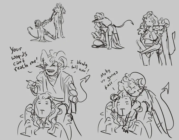 very shitty sketches but this energy is what i mean 