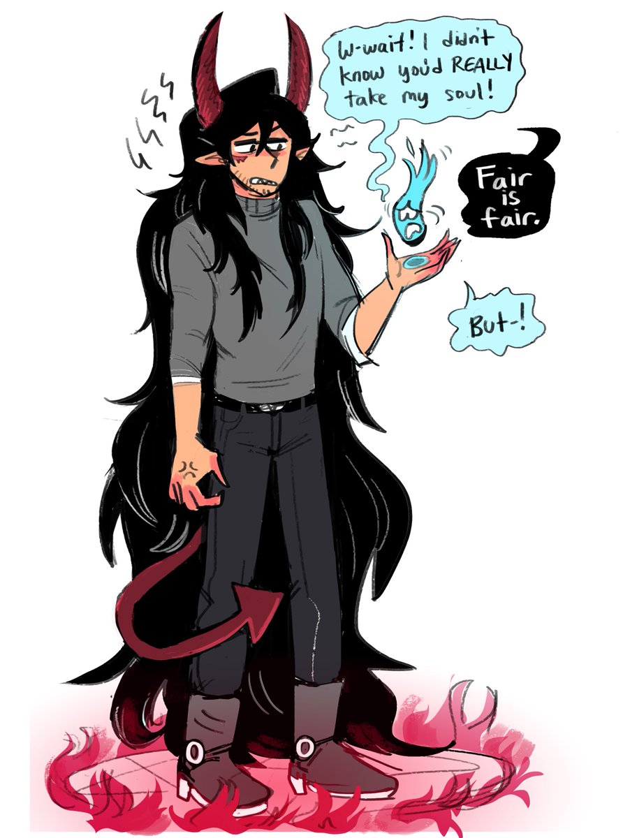 Even as a demon Aizawa is a secret softie ?❤️ (2/2)

#erasermic #bnha 
