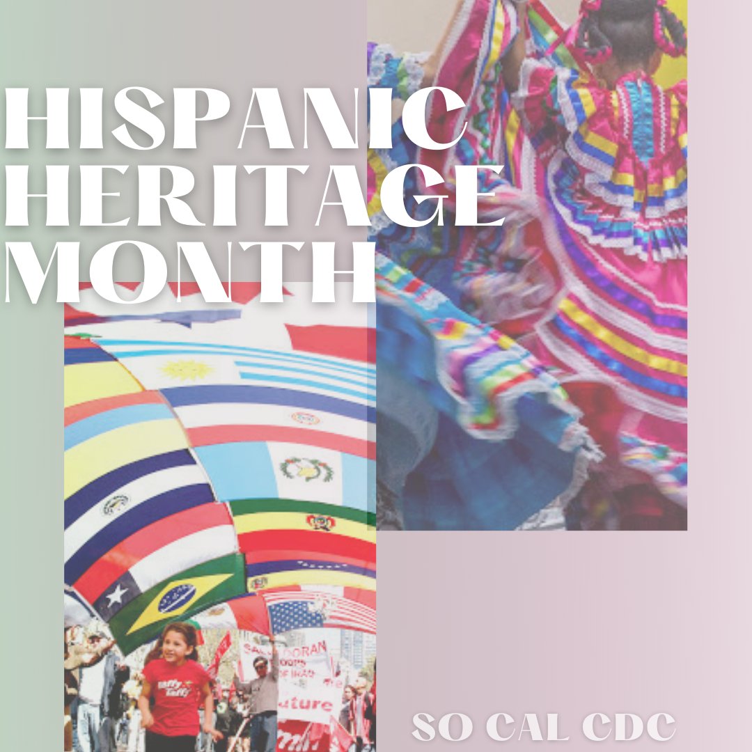 SoCalCDC's tweet photo. In honor of the start of Hispanic Heritage Month, we take this time to honor and appreciate the contributions Hispanic and Latino Americans have made towards the growth of our country. Thank you, from So Cal CDC!
#hispanicheritagemonth #socalcdc https://t.co/0SmAq4mlLi