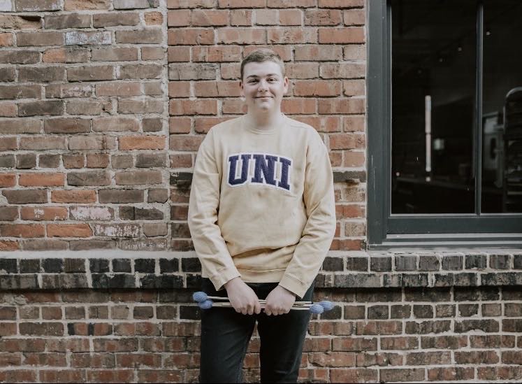 pmbdrumline's tweet photo. Name: Trey Patterson @TreytonPatt 
Hometown: Winterset, Iowa
Major: Double Majoring in Music Ed &amp; Music Performance
Year at UNI: Freshman
Year on the drumline: First
Instrument: Snare
Favorite part about being on the drumline: The friendships you make &amp; fun, energetic music! https://t.co/CV9THa8MXn
