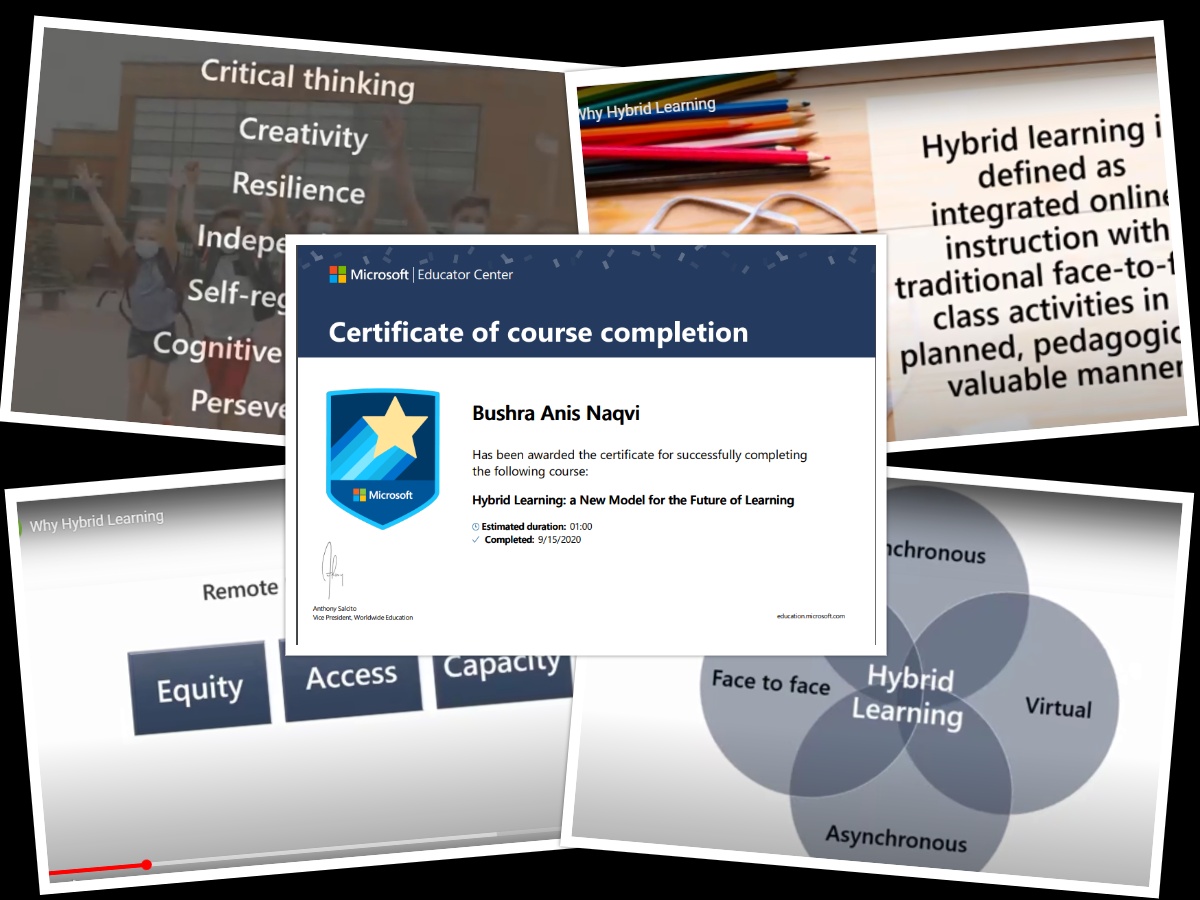 banaqvi's tweet photo. #HybridLearning: a New Model for the #Future_of_Learning
Thank you @MicrosoftEDU for offering this in-depth course about @hybridlearning
↪️learning models
↪️The types
↪️The five elements
↪️Methods for creating
↪️lesson design
↪️Techniques of engagement
↪️assessment and feedback https://t.co/gMoiTRfsQU