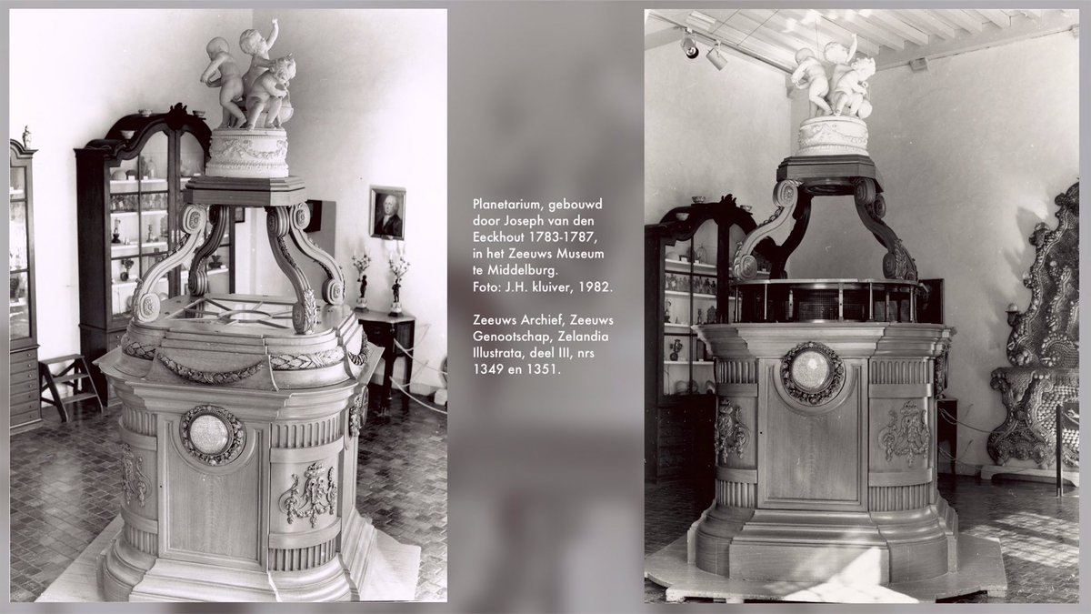 zeeuwsarchief's tweet photo. @Zeeuwsmuseum Wij vonden in de Zelandia Illustrata van @kzgw deze foto’s vh #planetarium van Johan Adriaen van de Perre, toen het nog in @Zeeuwsmuseum stond (1982) bij het schelpenkabinet dat nu in @Stadhuismuseum #Zierikzee te bewonderen is #OMD2020 #OpenMonumentendDag @OpenMonumentdag https://t.co/CBJsFEzS7F