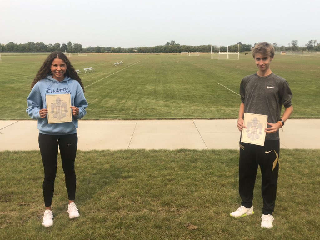 STPHSActivities's tweet photo. Congrats to Hadley Stuehrenberg and Will Nelsen on being our Saints Pride students of the week!
“Will is a leader and shows by example...he encourages others when workouts get tough”
“Hadley is first to arrive and last to leave...she never gives excuses”
#coachabilitymatters https://t.co/0ZUoq2dUsp