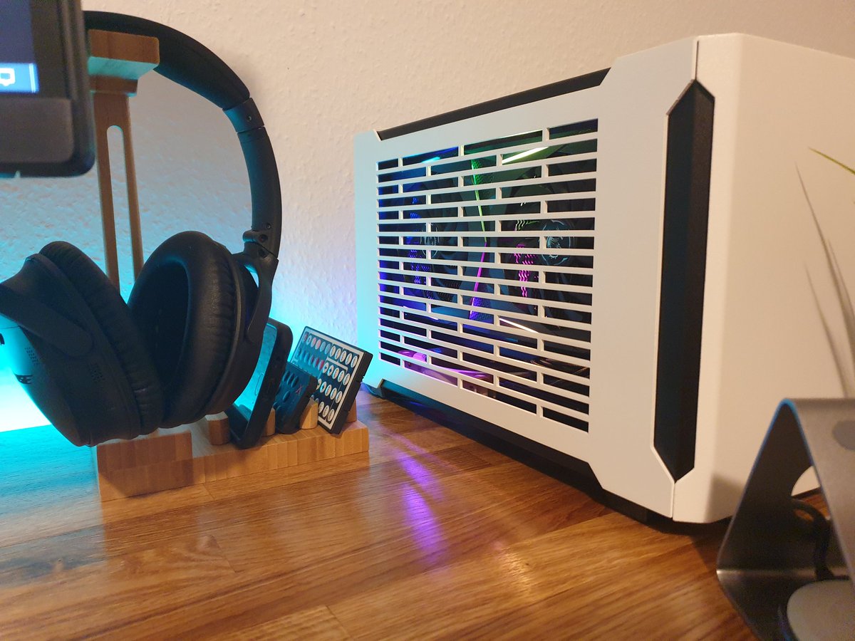 RADAR_TnT's tweet photo. COVID PC and desk build.  Lots of sanding and a billion coats of oil but it came out great! https://t.co/DZgupqkLq8