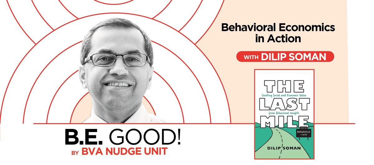 BVANudgeConsult's tweet photo. What are win-win-win opportunities for businesses, consumers &amp; society? @dilipsoman, Director of the #BehavioralEconomics in Action Research Centre at @rotmanschool, shares w/ us next week on the podcast

Subscribe &amp; listen to past episodes: https://t.co/28m8Z5iZLU
#BEGOODpodcast https://t.co/w7A56qj0ZU