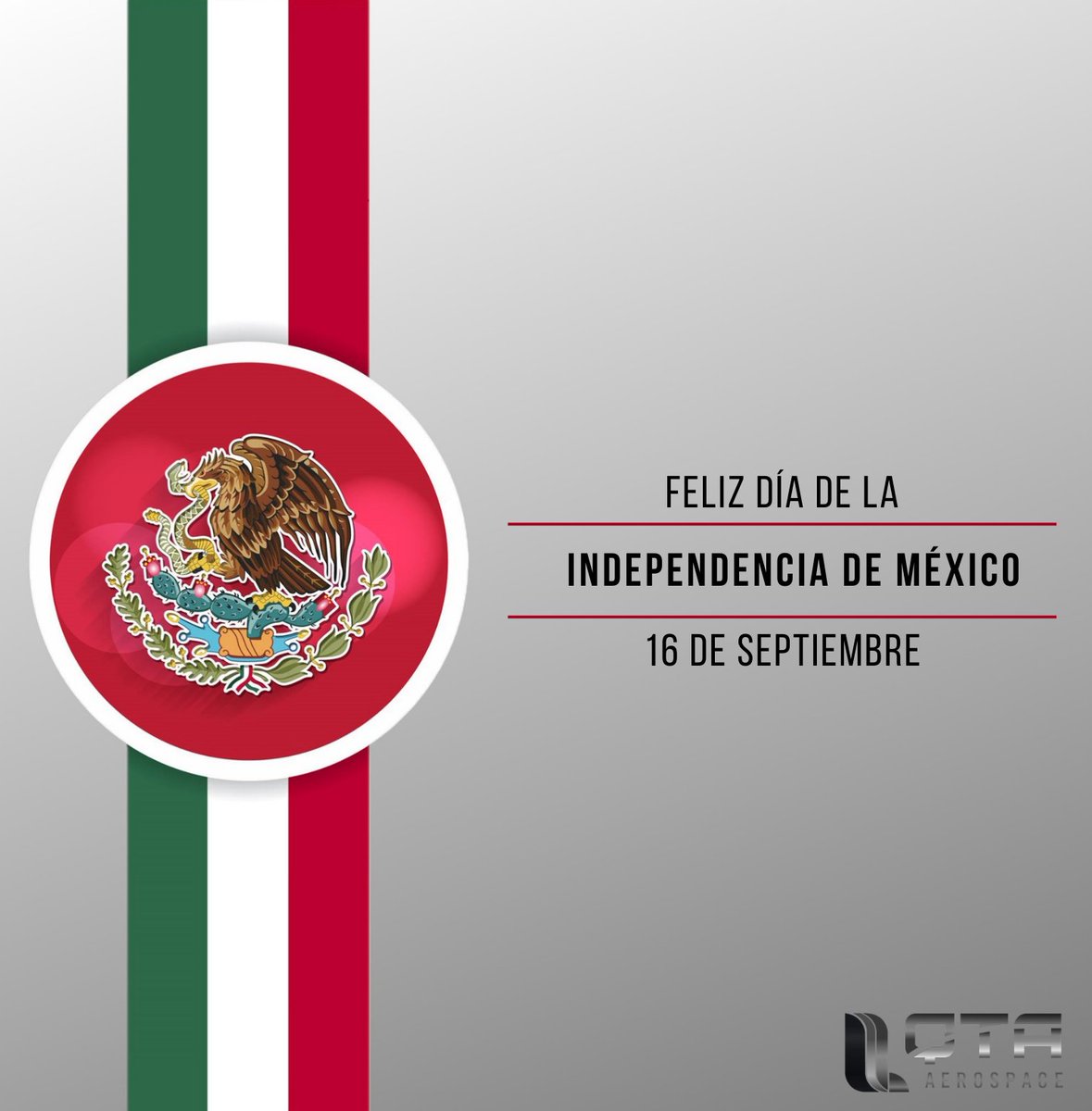 QTA_Aero's tweet photo. ¡CELEBREMOS NUESTRA INDEPENDENCIA!

#IndependenciaDeMexico #celebremos https://t.co/Ry78SK50Bw