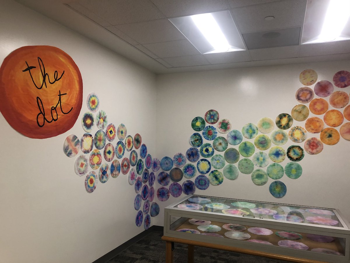 BCE_ART's tweet photo. Happy International Dot Day from BCE’s amazing artists! Thanks to everyone who wore their dots today!                                 @marrbeck @Buffalo_Creek1 @MsJessicaBCE @MrsMejiaBCE @bzsBCEcounselor @CYoung_BCE @teremma40 @ https://t.co/MyK0aN3ot1