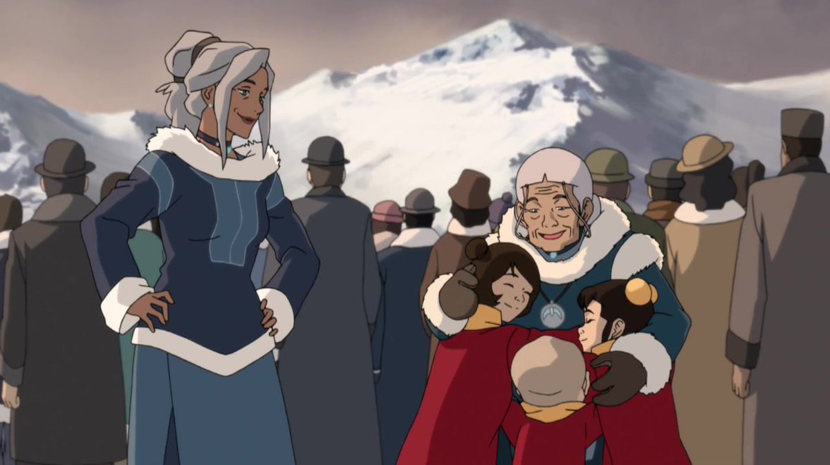 a wholesome thread of every hug in the legend of korra .⋆｡⋆༶⋆˙