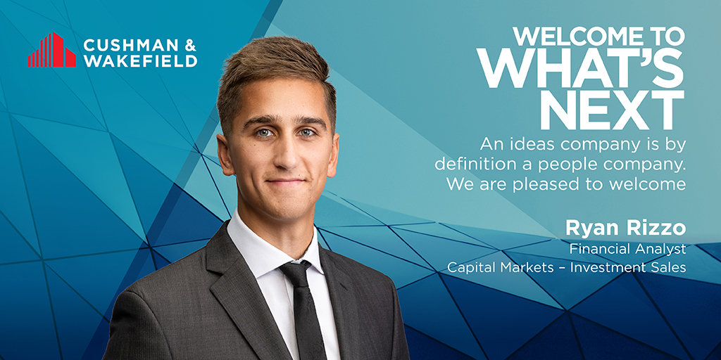 CushWakeVan's tweet photo. We are excited to welcome Ryan Rizzo, Financial Analyst | Capital Markets - Investment Sales, to our #Vancouver team! @CushWakeCanada @CushWakeVic https://t.co/2Z7PHng4UD