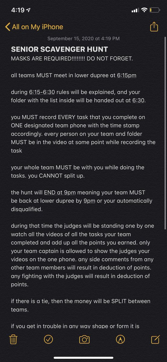 SWHS 2021 SENIOR SCAV HUNT tweet media