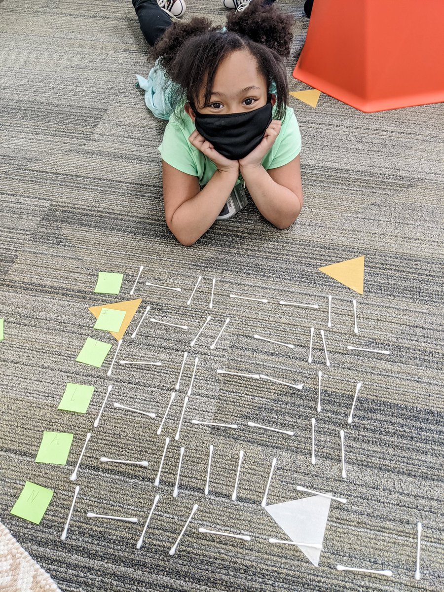 DeskinDLS's tweet photo. Coding our names using Markup and everyday items. What patterns can you find in our binary name codes? #CREcoyotes #BeMeChallenge https://t.co/rQQosJcliC