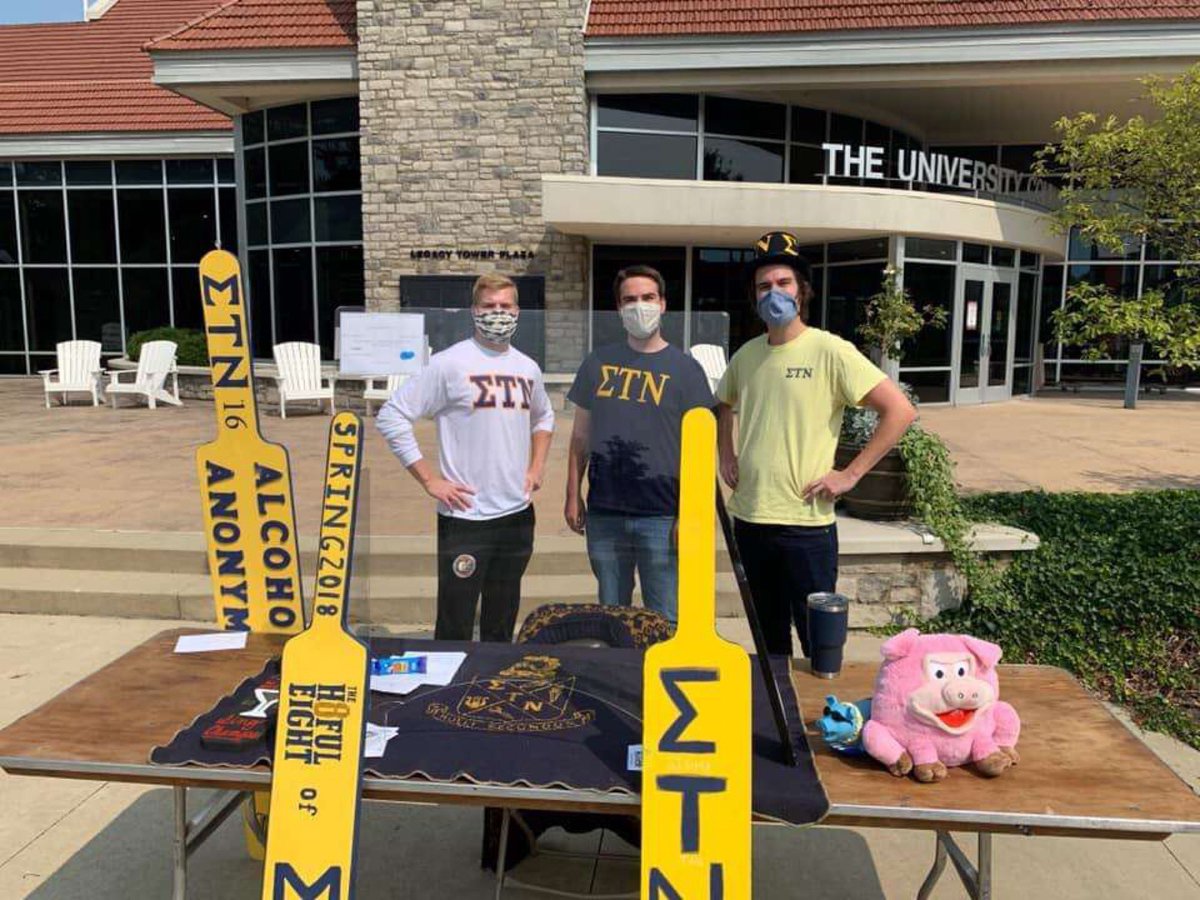 Come stop by the block party! Have a chance to meet the groups and explore heidelberg’s greek life; well be out here til 6!