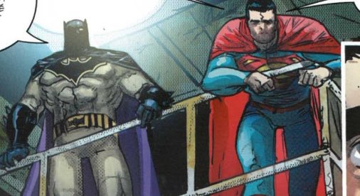 2 jours plus tard Batman rencontre Superman a l’endroit où il a réuni toutes les personnes jokeriséIl lui explique que le Joker était mourant et qu’il voulait très exactement que Batman craque le tue, pour enfin attendre son but : que Batman soit comme lui