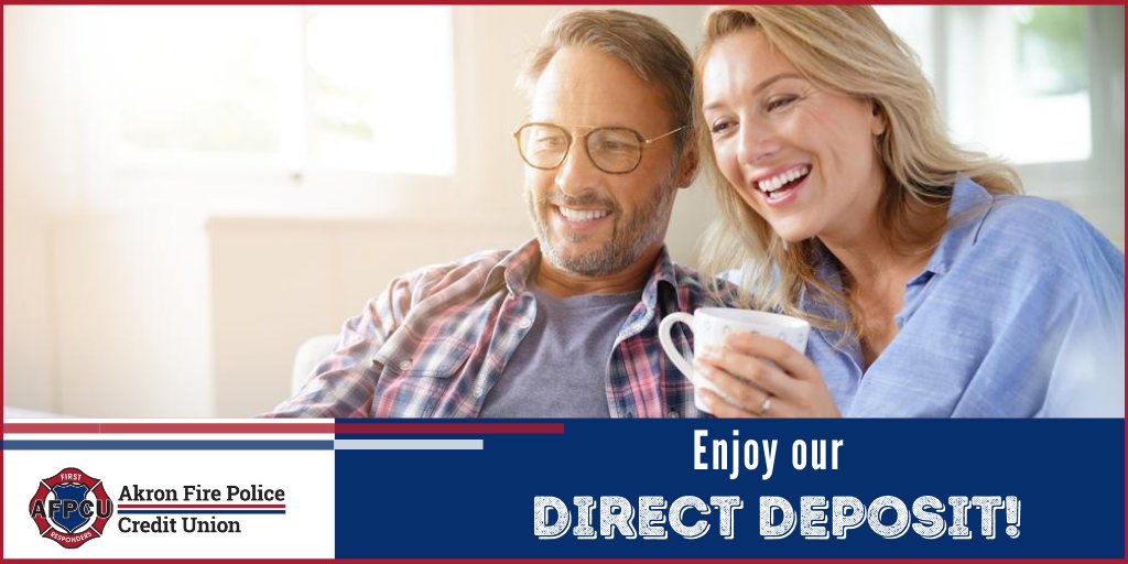 AkronFirePolice's tweet photo. Enjoy easy Direct Deposit when you open a Personal Share Draft Account with #AFPCU! This account, which is also referred to as a "checking account", offers you the convenience and flexibility you need to handle everyday transactions.💻 💸
Learn more: https://t.co/klptk2BXof https://t.co/HyAN57Rwtn