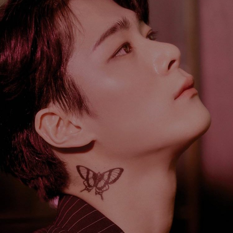 1) we noticed that during SH's Image teasers, he had a  tattoo on his arm, Snakes usually refer to evil or sth bad..On the other side we have MB who has the  tatto. Butterflies usually refers to healing peace etc.