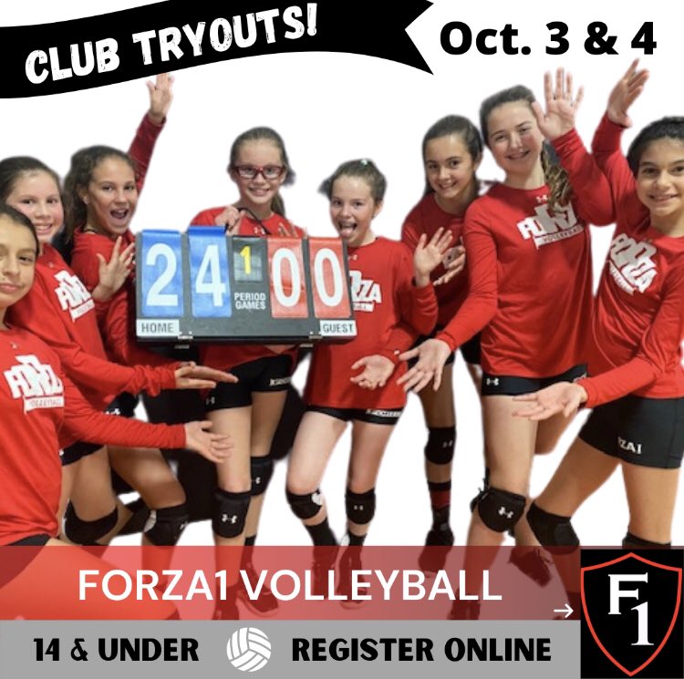 14 and under Girls➡️We are open for Registration‼️#clubtryouts #forza1volleyball