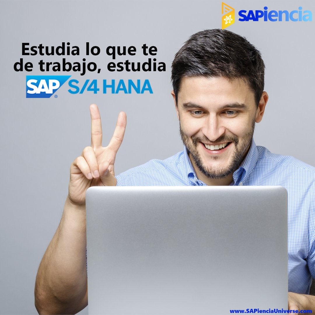 SapienciaUni's tweet photo. Estudia lo que te de trabajo, estudia ¡SAP S/4 HANA!
👍✌️👩‍🎓👨‍🎓💰
https://t.co/RrX9SkVfbH

#SAP #SAPS4HANA #S4HANA #SAPio #SAPiencia #MasterOficialSAP #SAPcertification #SAPMaster #SAPTraining #SAPCourse #SAPCareers #SAP4Good #LifeAtSAP https://t.co/53D6rDuVR8