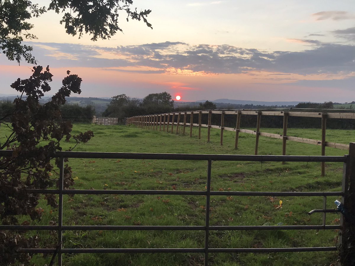 PontWan's tweet photo. Tonight’s #ViewFromTheGate very lucky to live in the countryside #Pontypandy https://t.co/R6N8YSwudH