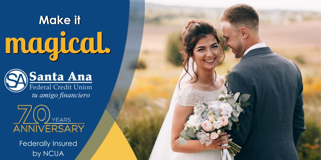 SantaAnaFCU's tweet photo. Was your big day postponed? Are you looking to rearrange your plans? Whatever your situation, #SAFCU can help you with a Personal Loan! π° π€΅ π
Learn more and apply online: https://t.co/UYTUkyd03u
#SoCalWedding #CreditUnionDifference #SantaAnaCA #SantaAna https://t.co/eZP5PzRHez