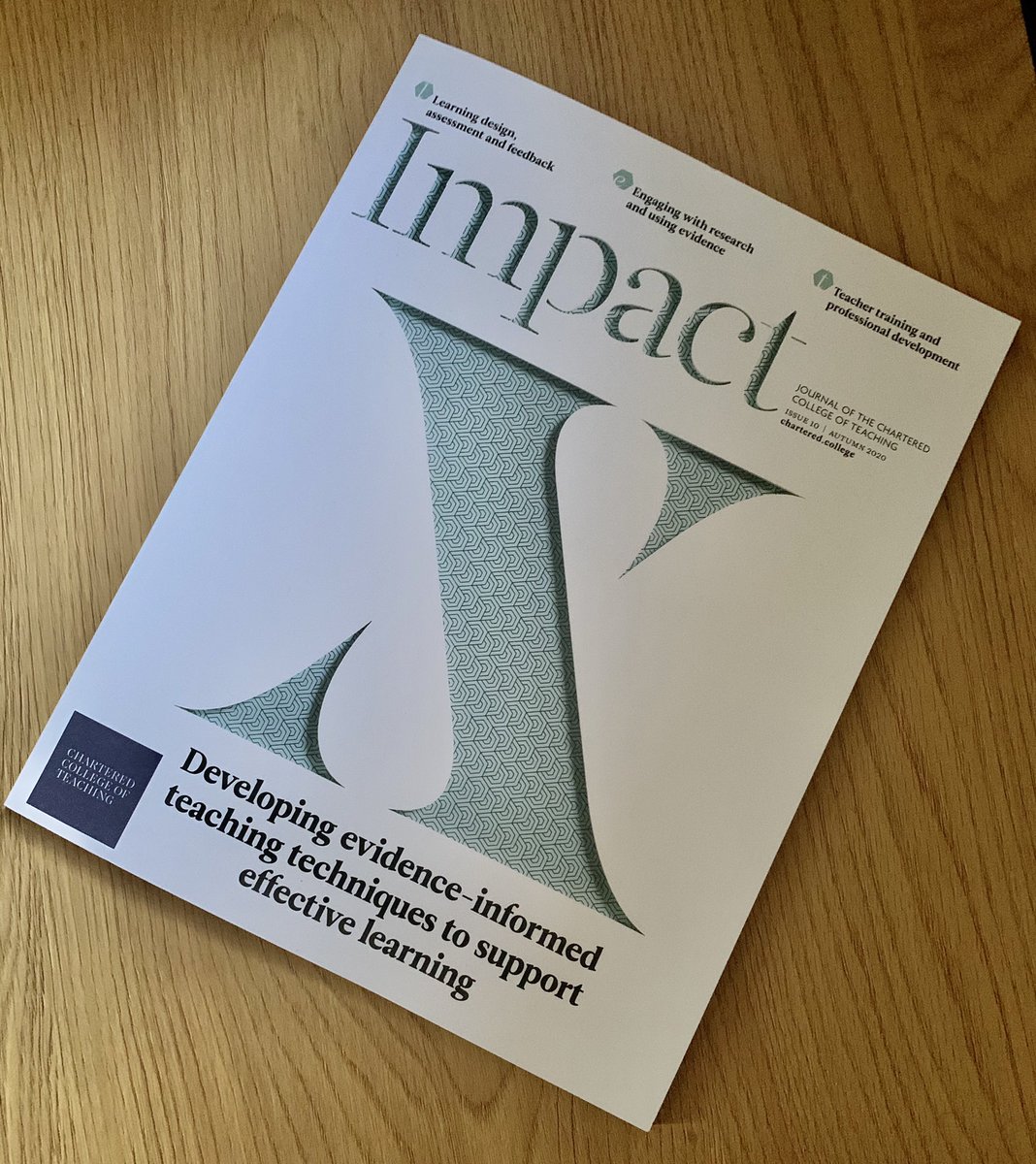 CatScutt's tweet photo. Publication day of Issue 10 (I’m sure you all got the X reference!) seems a good time to reflect on how ‘Impact’ got to where it is. When I started at @CharteredColl in 2017, figuring out how we could make a journal that really meant something to teachers was my first task. (1/n) https://t.co/aKY7hdyVyl