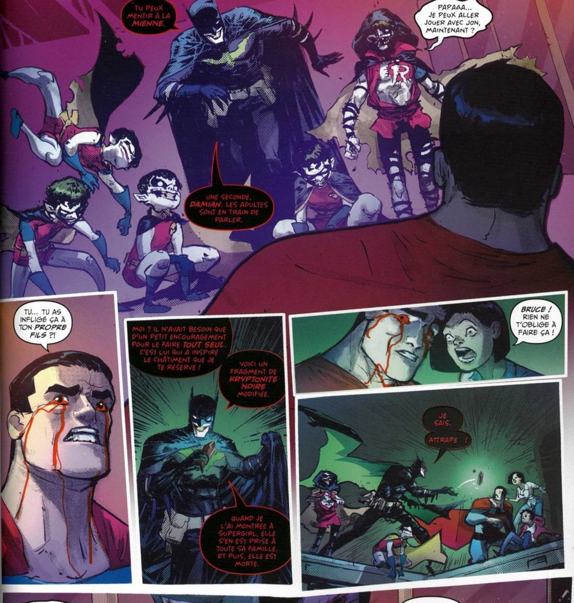 Il tue la Bat-Fam, il tue la JL...Il fait de Robin, Damian son fils un pentin Jokerisé