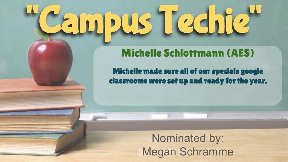 Tommyspall's tweet photo. Michelle Schlottmann ( @MrsSchlottmann ) is a true "Campus Techie"! @AltonElementary & the @BISDwiredTeam are grateful for her tech knowledge, integration, and support! Thank you, Michelle, for helping your peers and students! #altonadventures #cubproud #bisdwired #CampusTechie https://t.co/D2Q4bMiRSJ