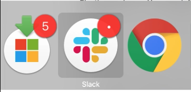 atucom's tweet photo. Microsoft AutoUpdate, Slack, and Chrome. When did Red/Green/Blue/Yellow/White become the new Blue in design? https://t.co/xSUhMpn2ta