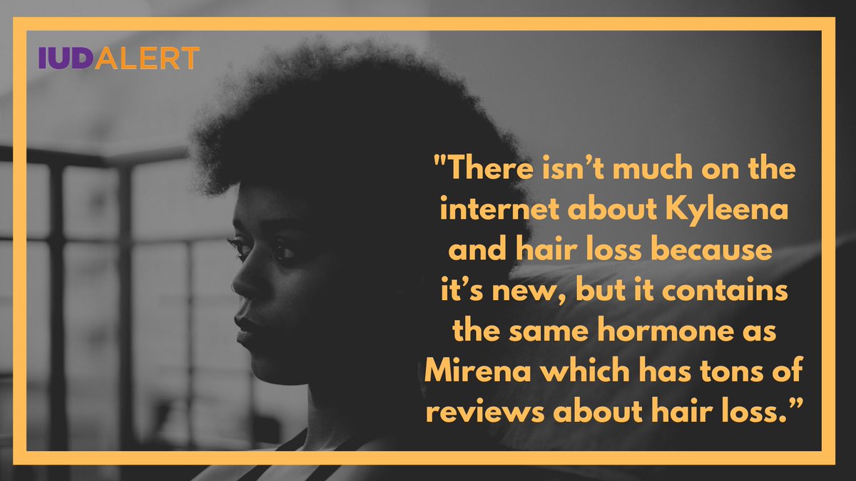 IUDAlert's tweet photo. Just because something is new... does not mean it will not have side effects.
#hairloss #IUD #kyleena #birthcontrolproblems #birthcontrol #losingmyhair #losingmyhaireveryday #whatsgoingonwithmybody #whatsgoingonwithmyhair🤷♀️ #alopecia #birthcontrolandhairloss #mirena https://t.co/XJacNruX3m