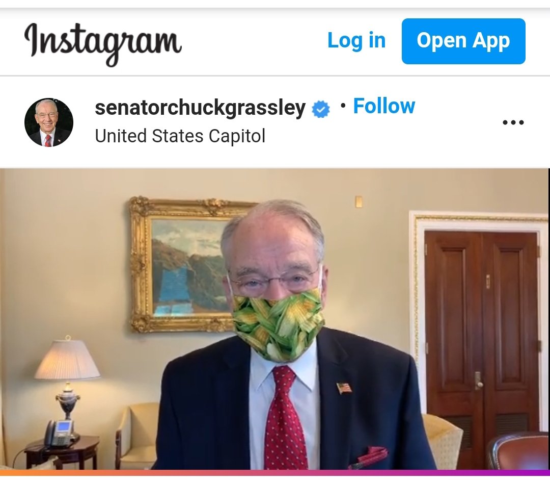 QuillnInk1776's tweet photo. #cornwatch
#FarmersStrong
#ethanol
We โค and appreciate you @ChuckGrassley ๐บ๐ธ๐บ๐ธ๐บ๐ธ๐บ๐ธ https://t.co/eroDXrM4YR