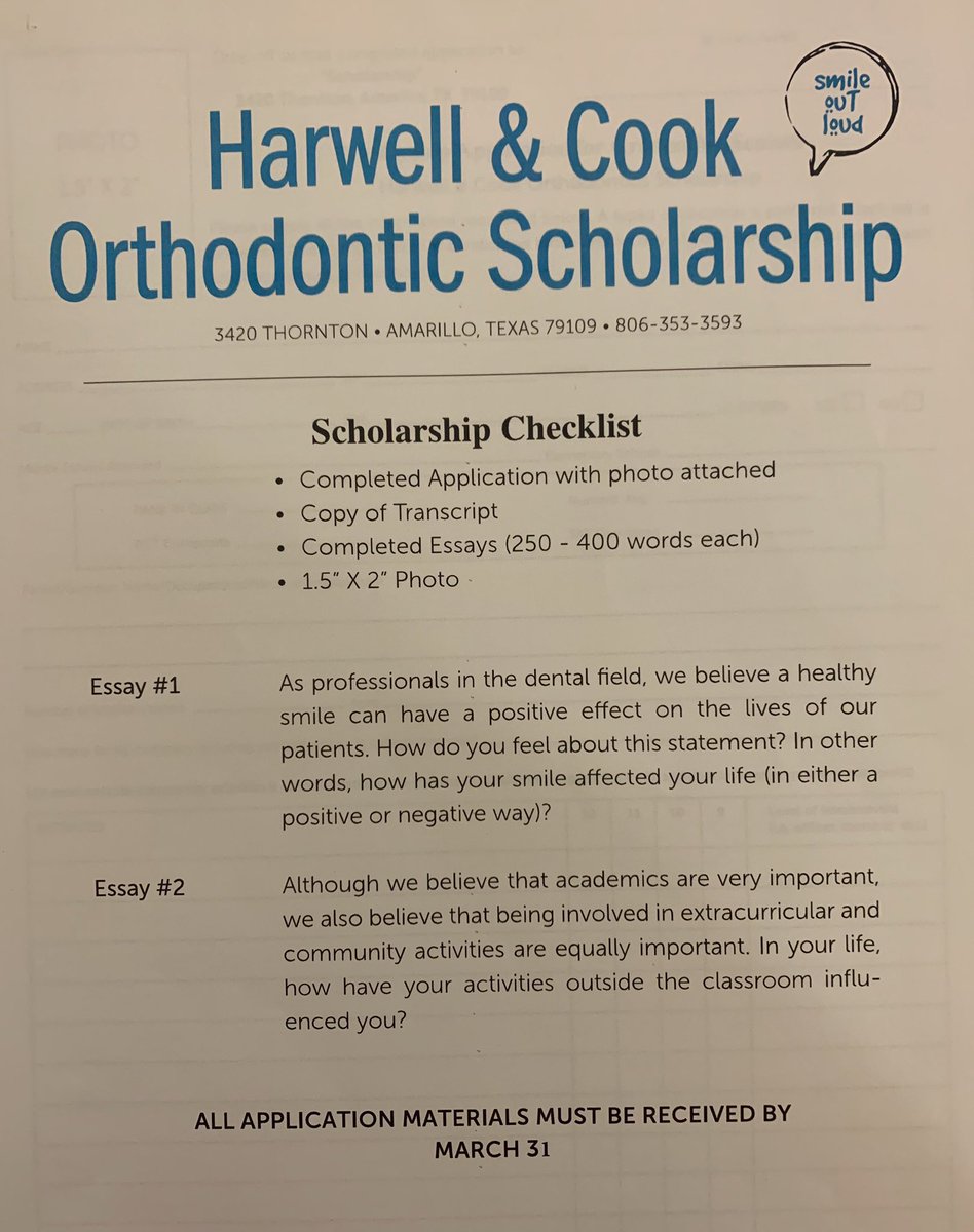 BHS Seniors - Here is a scholarship opportunity for you.  Check the BHS scholarship page for the details! <a href="/BushlandHS/">Bushland High School</a>