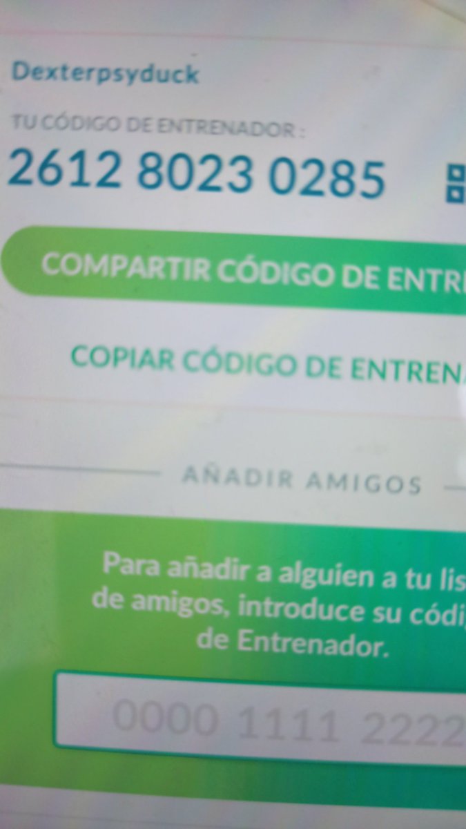MtroSantos's tweet photo. ¡Hola, si le regalan un retwitt.  Comencemos una buena amistad en Pokémon Go!, Mi código de entrenador es 2612 8023 0285
@PoGoMex @CentroPokemon @PokemonGoApp @PokemonGoNews @CDMX_PokemonGo @pkmn_go_mexico @pokepoechat  @pokeamigosneza https://t.co/r9l5uCL4pR