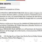 Photo by Comisión Sexta- Cámara de Representantes (@ComVIcamara)