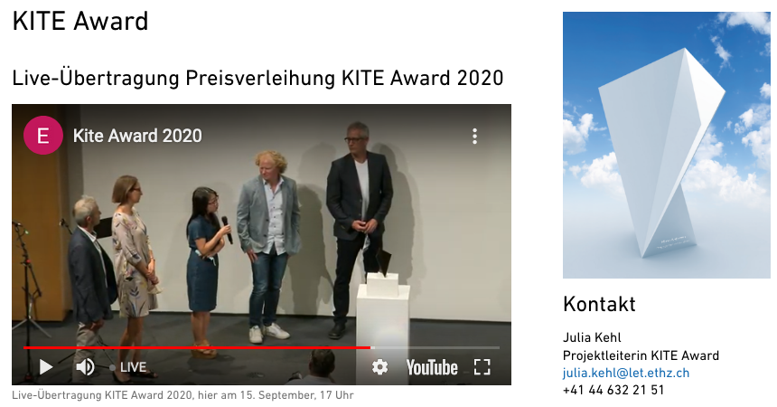 tdnetCH's tweet image. Cratulations also to the member of @youngacademy_ch BinBin Pearce who is in the winner team #USYSTdLab of ETH Zurichs #KITEaward 2020
#tdprojects in teaching