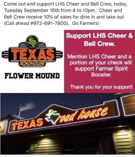 LHSFarmerCheer's tweet photo. Tonight! Support your Farmer Cheerleaders https://t.co/WpwpW0b94K