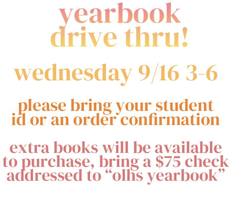 OLHS YEARBOOK tweet media