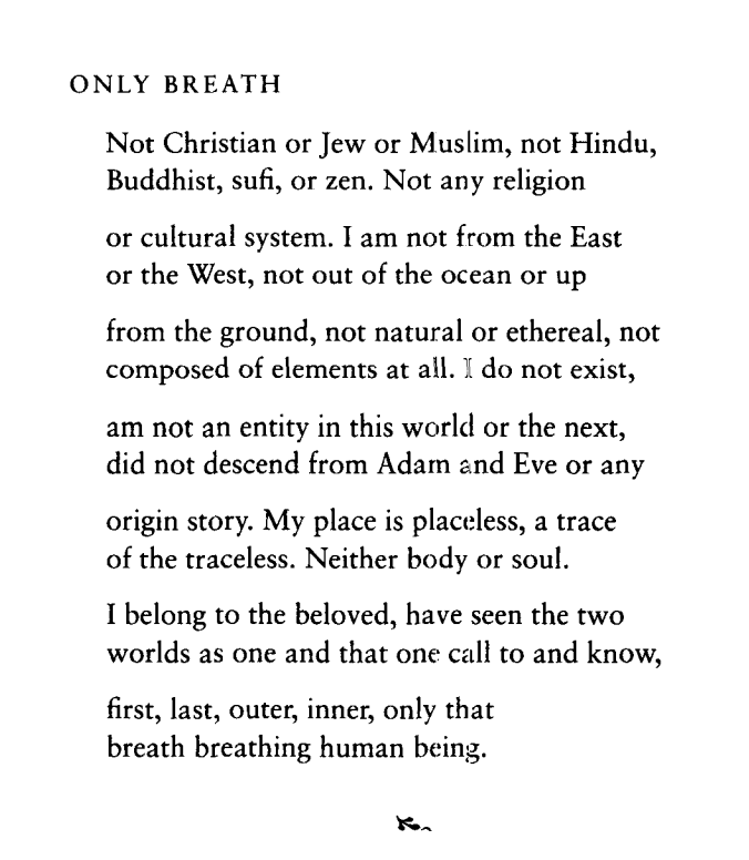 One of the most common quotes used to claim that Rumi wasn’t a Muslim comes from page 32 of Coleman Bark’s ‘The Essential Rumi’: (2/17)