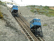 7/19 There were two main car body shapes to accommodate the angle of the slope, either flat bottomed on a triangular four wheeled bogey frame or stepped cars. With a few exceptions, notably  @LLCliffRailway &  #Aberystwyth Cliff Railway, most cars are now of the former type  #BIAG20