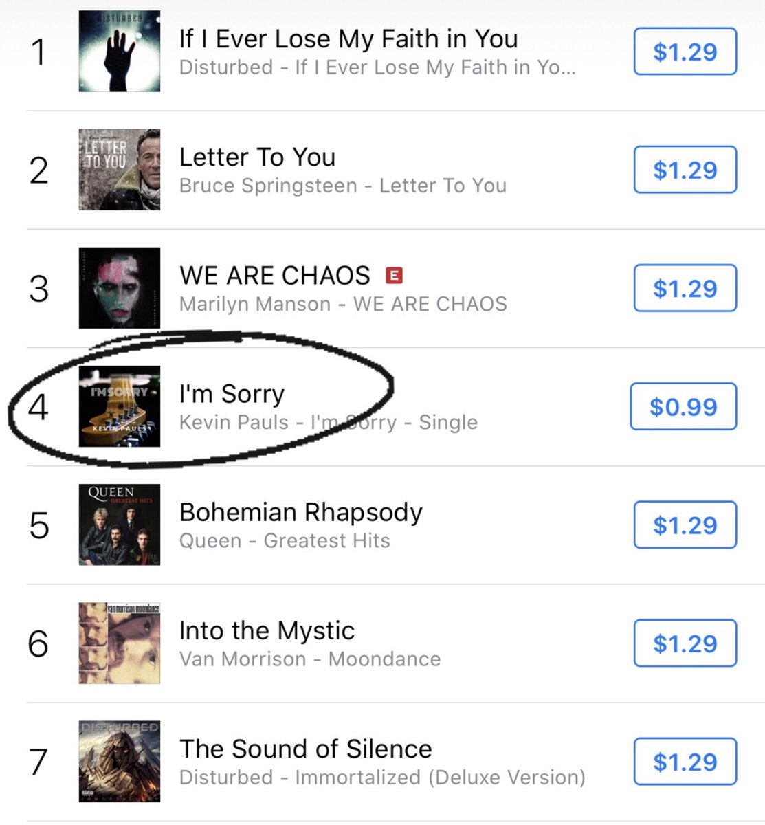 kevinpauls's tweet photo. #4 by noon - let’s make it to #1 #ccmrevival #ccm #DanielBand https://t.co/Yz9YHamY9k