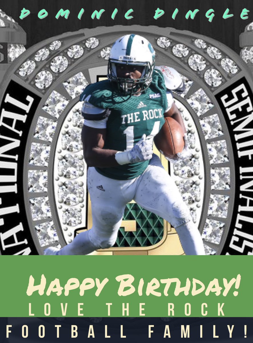 PSteel78's tweet photo. Happy Birthday to @SRURockFB RB Alum @DDingle14 ๐๐๐#HBD #RockRBs #RockO #Family #RunDaRock https://t.co/3tVSFvenAu