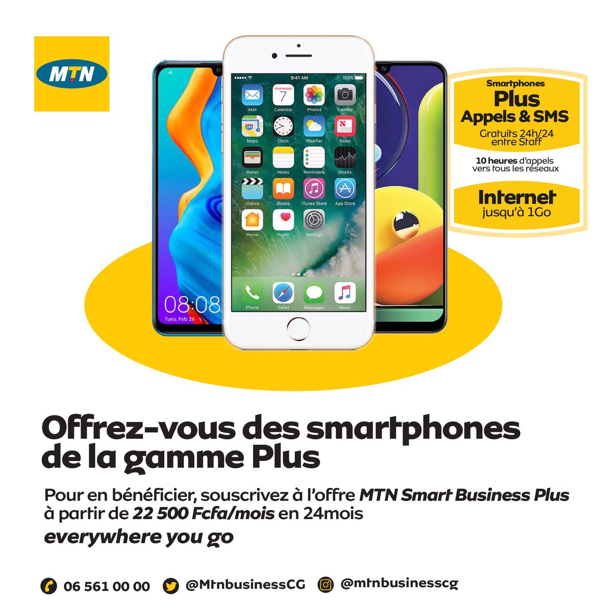MTNBusinessCG's tweet photo. Mettre à disposition des collaborateurs les outils adéquats pour développer l'activité de l'entreprise.
Faites le choix de MTN Business Smart.
#mntsmart #mtnbusinessza #smartphone  #marketingdigital #dataphone #pme #sartup #entreprise #Team242 #ChezMoiAuCongo https://t.co/09t9G1ay3X