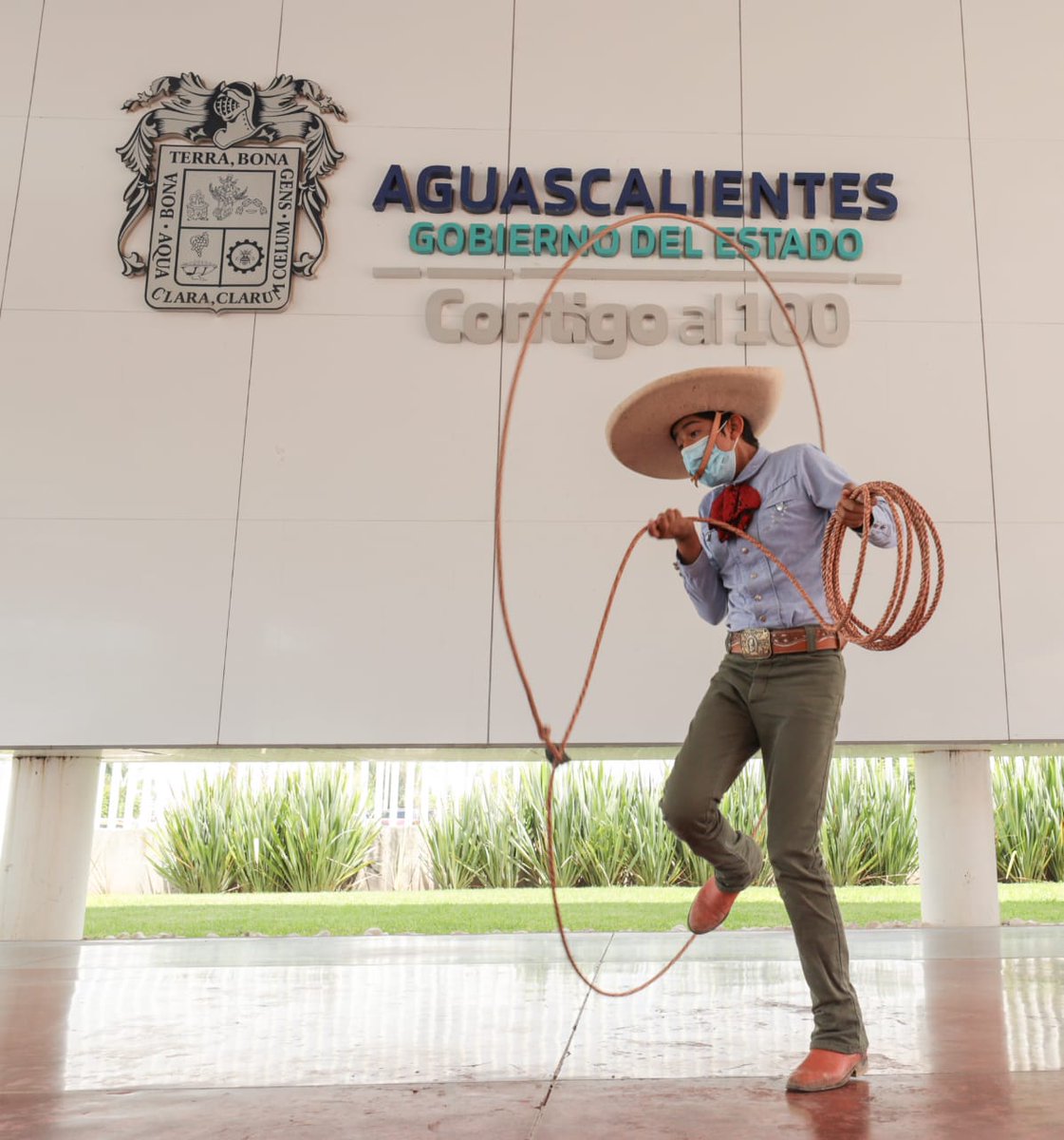 MartinOrozcoAgs's tweet photo. #Aguascalientes contará con el Lienzo Charro más moderno del país y estará listo para el próximo Congreso Nacional Charro del que seremos sede en el año 2021, sin duda no hay mejor manera de celebrar a los representantes de nuestro deporte nacional. 

#4AñosContigo
#ContigoAl100 https://t.co/PSQT1sf4r0