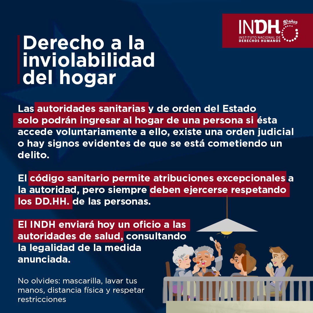 inddhh's tweet photo. 🔴 INDH 👉 sobre el derecho a la inviolabilidad del hogar. https://t.co/ikuRSOD5Kd